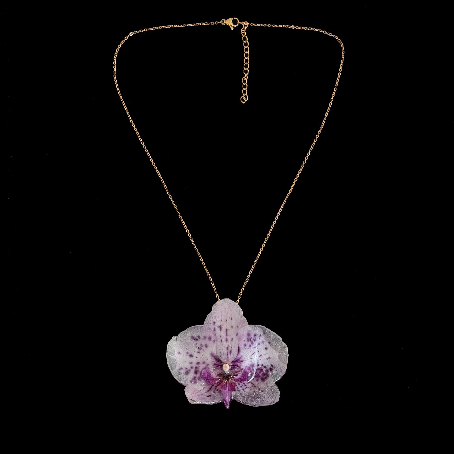 Einzelstück Orchidee Halskette B