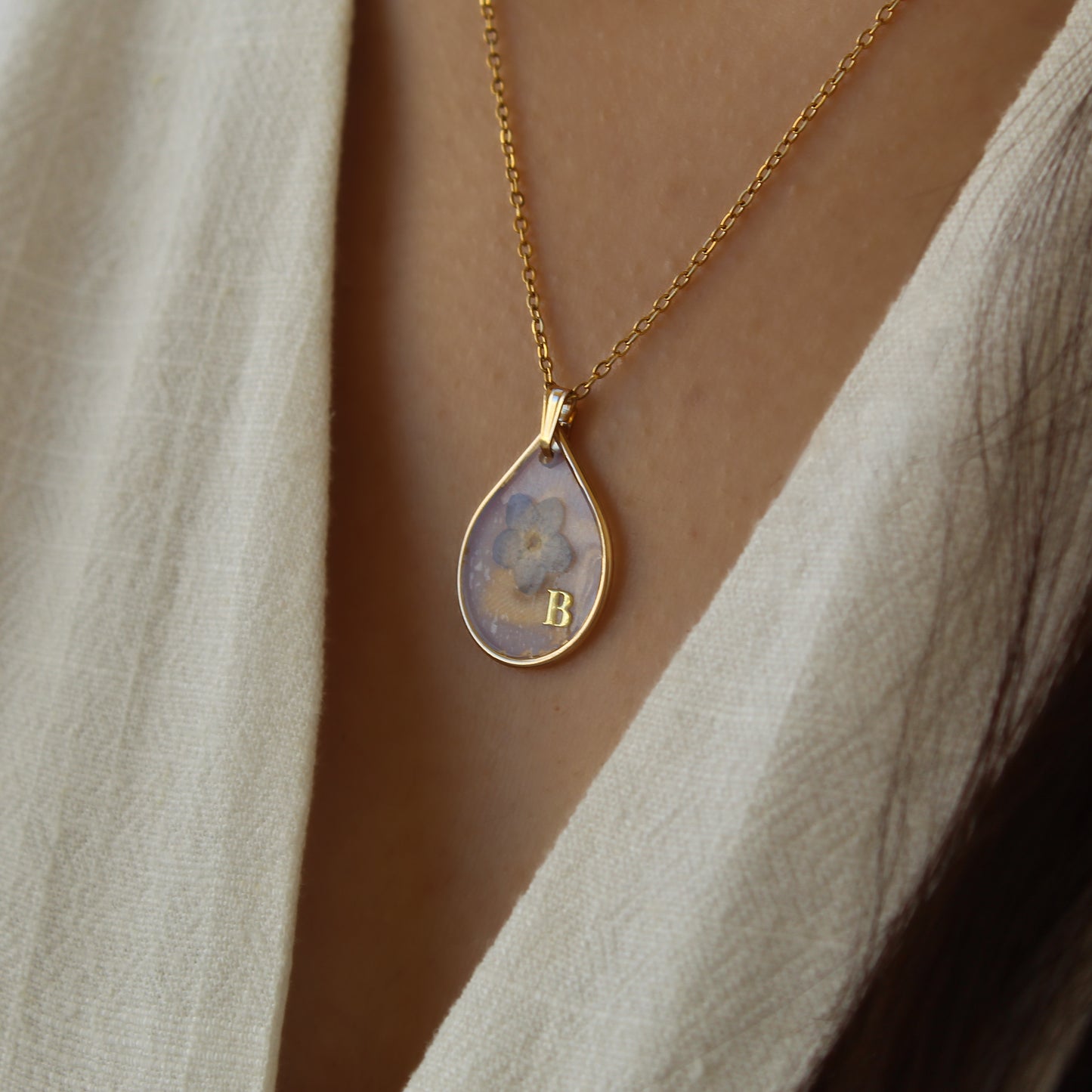 Personalized Initial Necklace - Drop