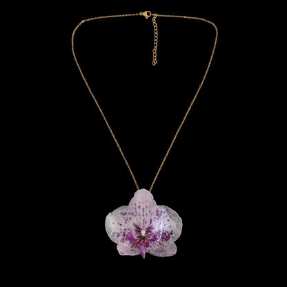 Einzelstück Orchidee Halskette B