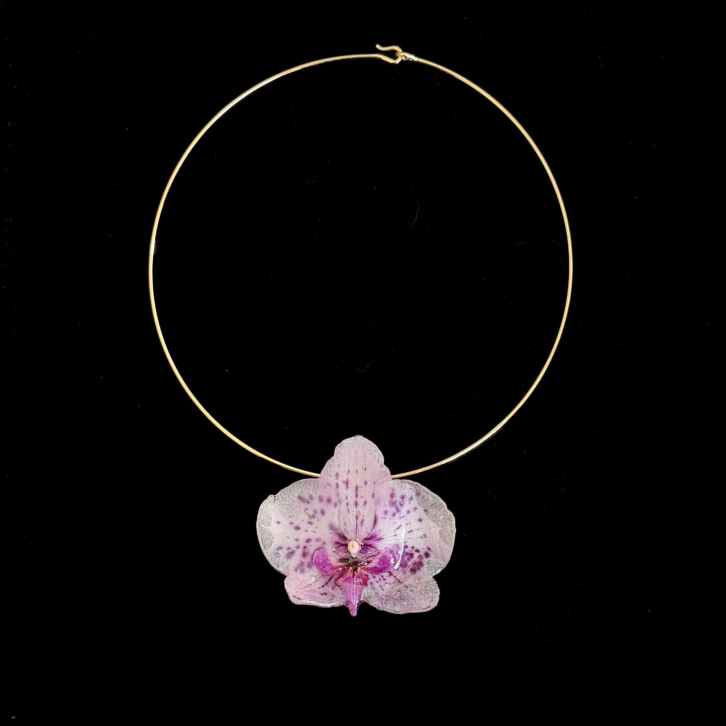 Einzelstück Orchidee Halskette B