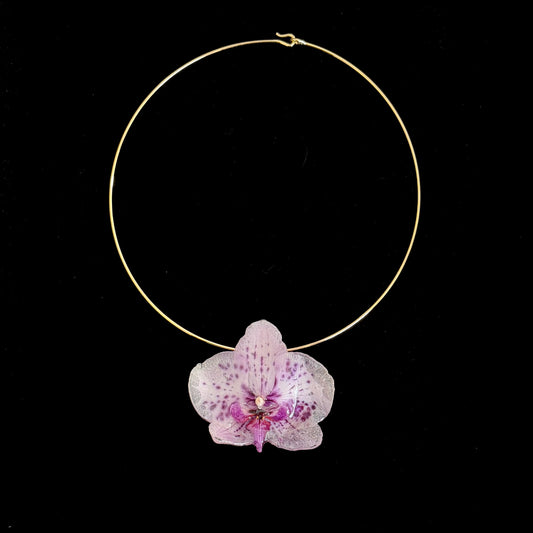 Einzelstück Orchidee Halskette B