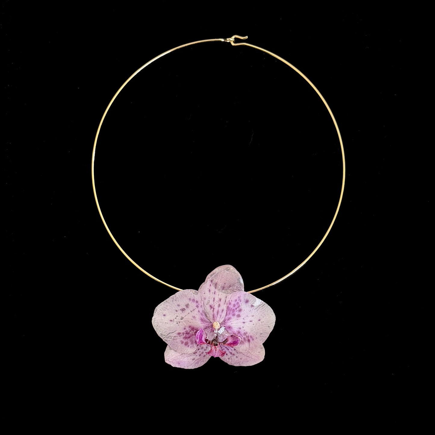 Einzelstück Orchidee Halskette C