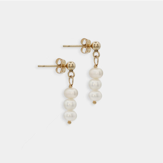 Triple Pearls Ohrringe