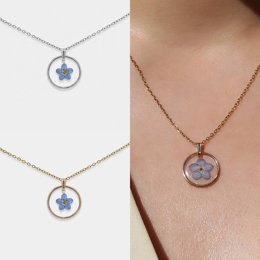 Vergissmeinnicht Halskette