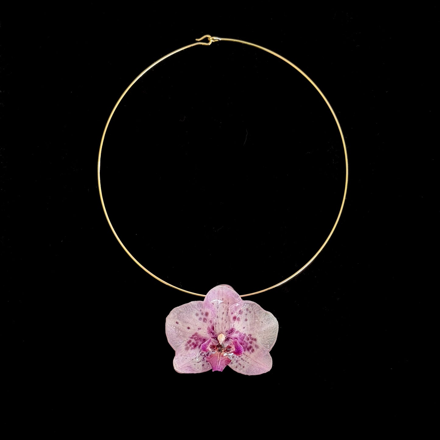 Einzelstück Orchidee Halskette A